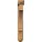 Ekena Millwork Balboa Arts and Crafts Rough Sawn Bracket w/ Offset Brace, Western Red Cedar, 6"W x 32"D x 44"H BKT0604X32X44BOA03RWR - alternate 2